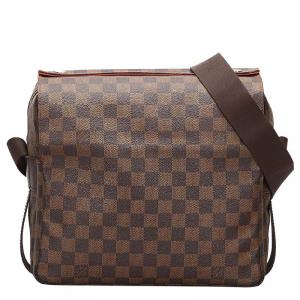 Pre Owned Louis Vuitton Damier Ebene Canvas Naviglio Messenger Bag