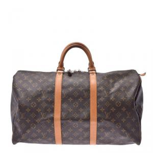 مملوكة مسبقًا Louis Vuitton Monogram Canvas Keepall 50 Bag