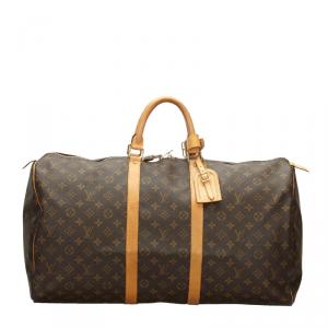 Pre Owned Louis Vuitton Monogram Canvas Keepall 55 Bag