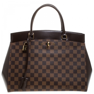 Pre Owned Louis Vuitton Damier Ebene Canvas Rivoli MM Bag