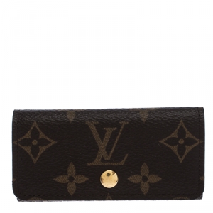 Pre Owned Louis Vuitton Monogram Canvas 4 Key Holder