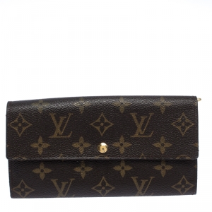 Louis Vuitton Monogram Canvas Sarah Continental Wallet 