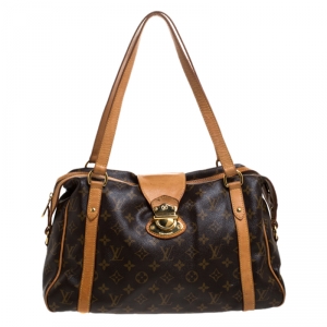 مملوكة مسبقًا حقيبة لوي فيتون ستريسا بي إم كانفاس مونوغرامي بني 