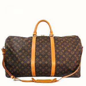 Pre Owned Louis Vuitton Monogram Canvas Keepall Bandouliere 55 Bag 