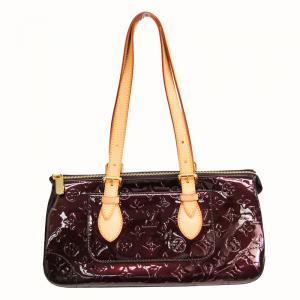 Pre Owned Louis Vuitton Amarante Monogram Vernis Leather Rosewood Avenue Bag