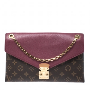 Pre Owned Louis Vuitton Cerise Monogram Canvas Pallas Chain Bag