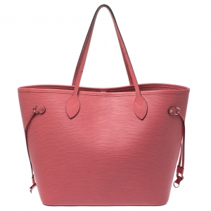 Louis Vuitton Coral Epi Leather Neverfull MM Bag 