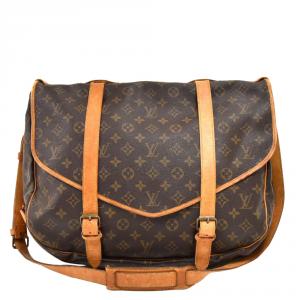 Pre Owned Louis Vuitton Monogram Canvas Saumur 43 Messenger Bag 