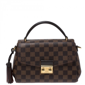 Pre Owned Louis Vuitton Damier Ebene Canvas Croisette Bag
