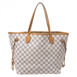Louis Vuitton Damier Azur Canvas Neverfull MM Bag