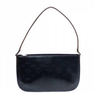 Pre Owned Louis Vuitton Bleu Monogram Mat Fowler Bag