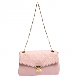 Pre Owned Louis Vuitton Pink Monogram Empreinte Leather St Germain PM Bag