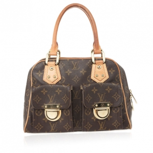 Pre Owned Louis Vuitton Monogram Canvas Manhattan PM Satchel