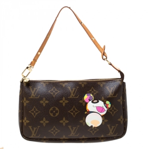 Pre Owned Louis Vuitton Monogram Canvas Panda Pochette Accessoires 