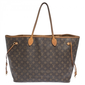 Louis Vuitton Damier Ebene Canvas Neverfull GM Bag