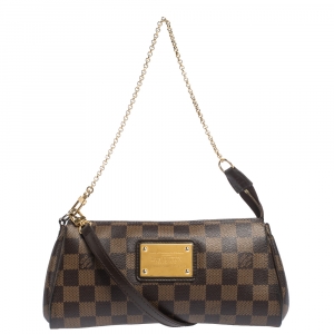 Pre Owned Louis Vuitton Damier Ebene Canvas Eva Pochette