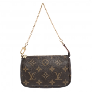 Pre Owned Louis Vuitton Monogram Canvas Mini Pochette Accessoires