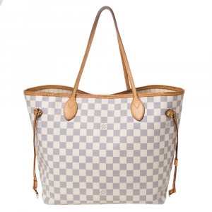 Louis Vuitton Damier Azur Canvas Neverfull MM Bag