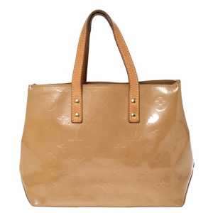 Pre Owned Louis Vuitton Noisette Vernis Reade PM Bag