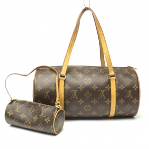 Pre Owned Louis Vuitton Monogram Canvas Papillon 30 Bag With Accessories Pouch