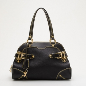 Pre Owned Louis Vuitton Black Suhali Leather Le Radieux Satchel