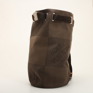 Pre Owned Louis Vuitton Damier Geant Matelot GM Terre Bucket Bag