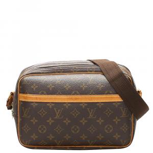 مملوكة مسبقًا Louis Vuitton Brown Monogram Canvas Reporter PM Bag