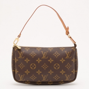 Pre Owned Louis Vuitton Monogram Pochette Accessories Shoulder Bag 