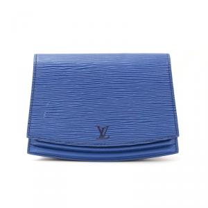 Pre Owned بوك لوي فيتون تيلسيت جلد أزرق أيبي