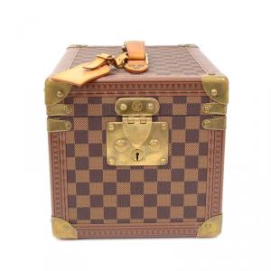 Pre Owned Louis Vuitton Limited Edition Damier Ebene Canvas Boite Flacons Beauty Cosmetic Trunk Case