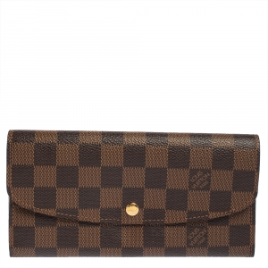 مملوكة مسبقًا Louis Vuitton Damier Ebene Canvas Emilie Wallet