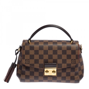 Pre Owned Louis Vuitton Damier Ebene Canvas Croisette Bag