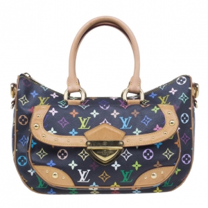 مملوكة مسبقًا Louis Vuitton Black Multicolor Monogram Rita Satchel