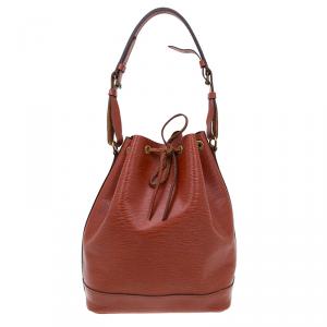 Pre Owned Louis Vuitton Kenyan Fawn Epi Leather Noe Bag