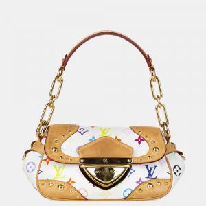 مملوكة مسبقًا Louis Vuitton White Monogram Multicolore Marilyn