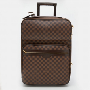 Pre Owned Louis Vuitton Damier Ebene Canvas Pegase Legere 55 Luggage