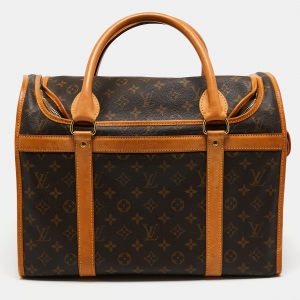 مملوكة مسبقًا Louis Vuitton Monogram Canvas Dog Carrier 40