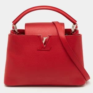 Pre Owned Louis Vuitton Scarlett Taurillon Leather Capucines PM Bag