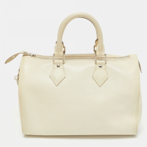 Pre Owned Louis Vuitton Ivorie Epi Leather Speedy 25 Bag