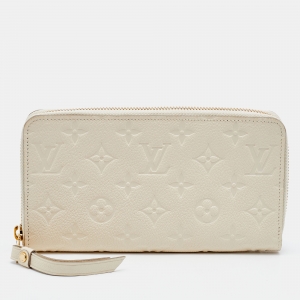 Louis Vuitton Neige Monogram Empreinte Leather Secret Long Wallet