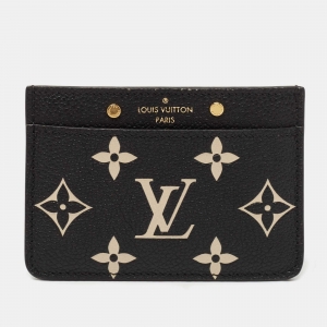 Louis Vuitton Bicolour Monogram Empreinte Leather Card Holder