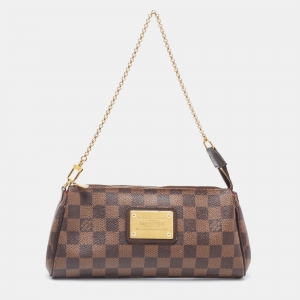 Pre Owned Louis Vuitton Damier Ebene Canvas Eva Pochette