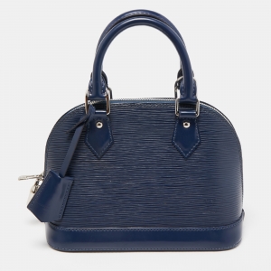 Pre Owned Louis Vuitton Indigo Epi Leather Alma BB Bag