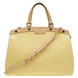 Pre Owned Louis Vuitton Vert Impression Monogram Vernis Brea MM Bag
