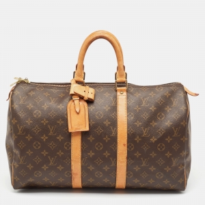 Louis Vuitton Monogram Canvas Keepall 45 Bag