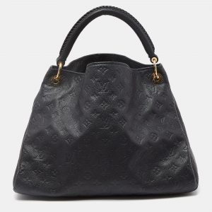 Pre Owned Louis Vuitton Black Monogram Empreinte Leather Artsy MM Bag