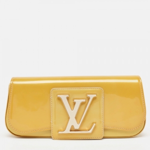Louis Vuitton Vert Impression Patent Leather Sobe Clutch