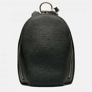 Louis Vuitton Black Leather Epi Mabillon Backpack