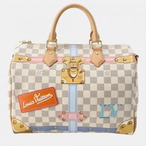 Louis Vuitton Damier Azur Summer Trunks Speedy 30 Bandouliere bag