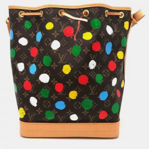 Pre Owned Louis Vuitton x Yayoi Kusama Monogram Painted Dots Noe Bucket Bag